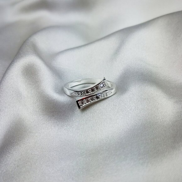 AAA Crystal Engagement Ring - Picture 2 of 3